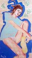 Mischtechnik auf Leinwand, 160 x 90 cm
